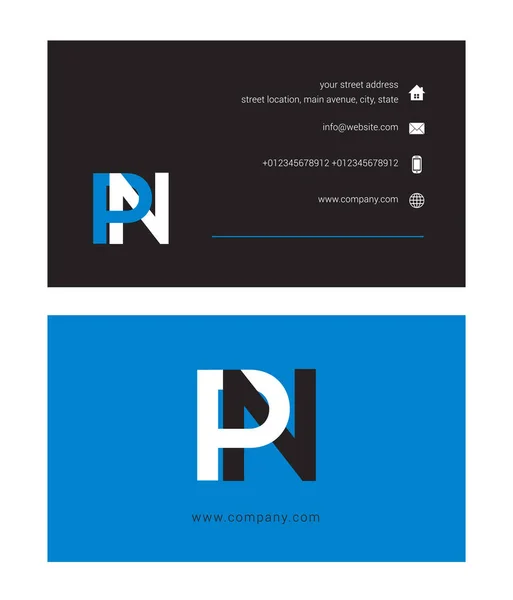 Λογότυπου και επαγγελματική κάρτα — Διανυσματικό Αρχείο