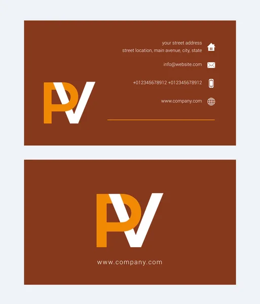 Logotipo y tarjeta de visita — Vector de stock