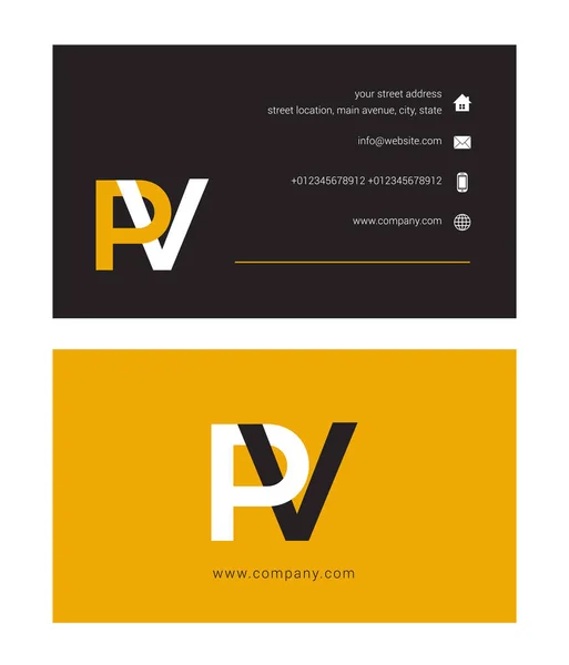 Logo and business card — Stock Vector