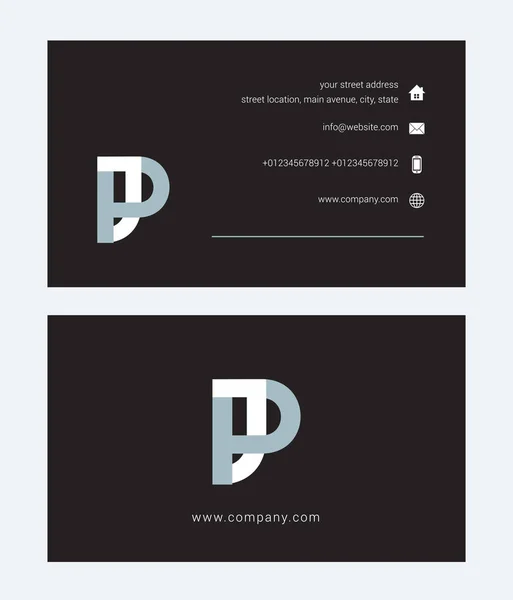 Logo and business card — Stock Vector