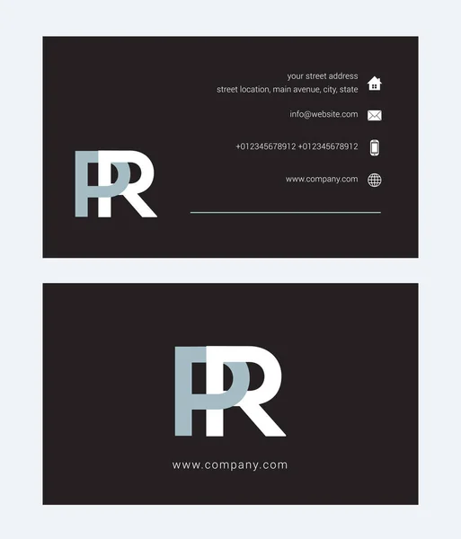 Logotipo y tarjeta de visita — Vector de stock