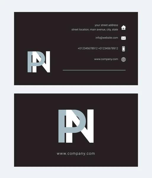 Logotipo y tarjeta de visita — Vector de stock