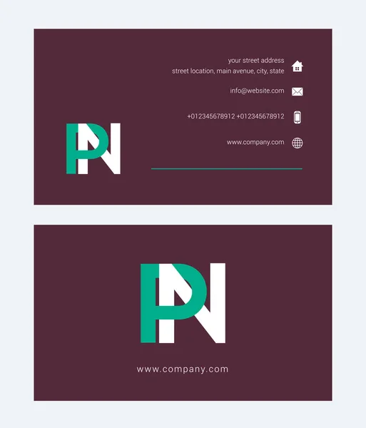 Logotipo y tarjeta de visita — Vector de stock