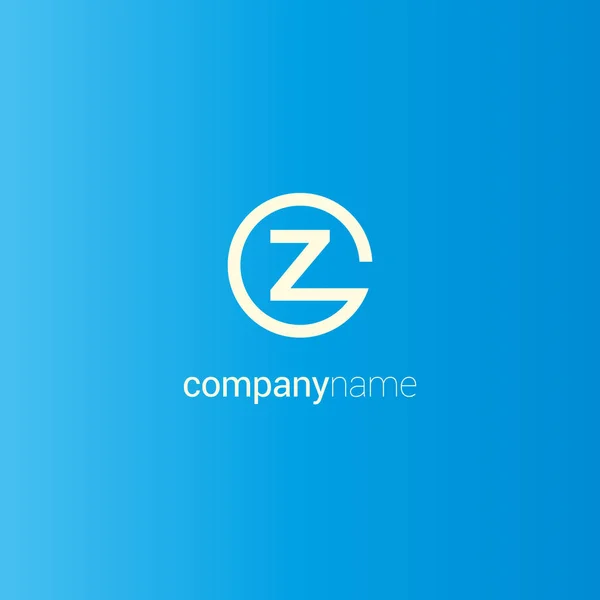 Z één Letter Logo — Stockvector