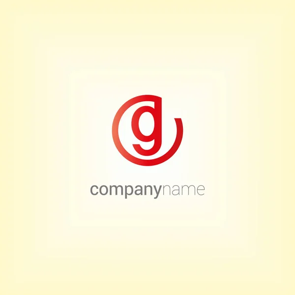 G Єдиний логотип літери — стоковий вектор