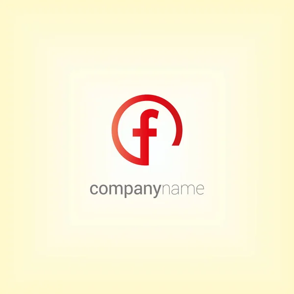 F één Letter Logo — Stockvector