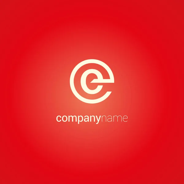 E Logo d'une seule lettre — Image vectorielle