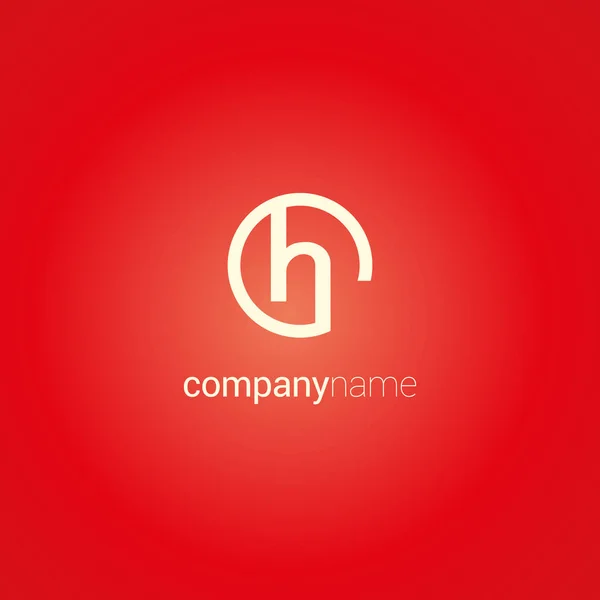 H één Letter Logo — Stockvector