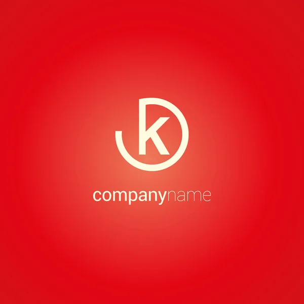 K 单个字母徽标 — 图库矢量图片