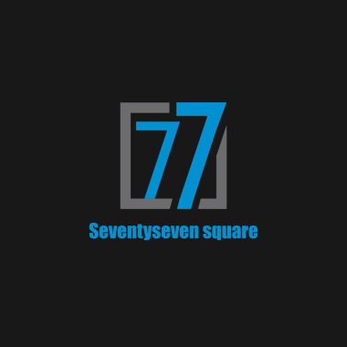 77 digit kare basit logo