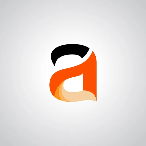 Één letter een logo-sjabloon — Stockvector