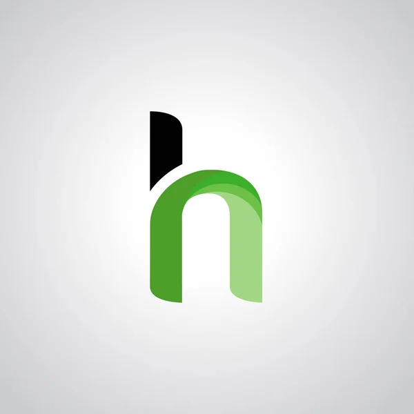 Logo multicolore h modèle de logo — Image vectorielle