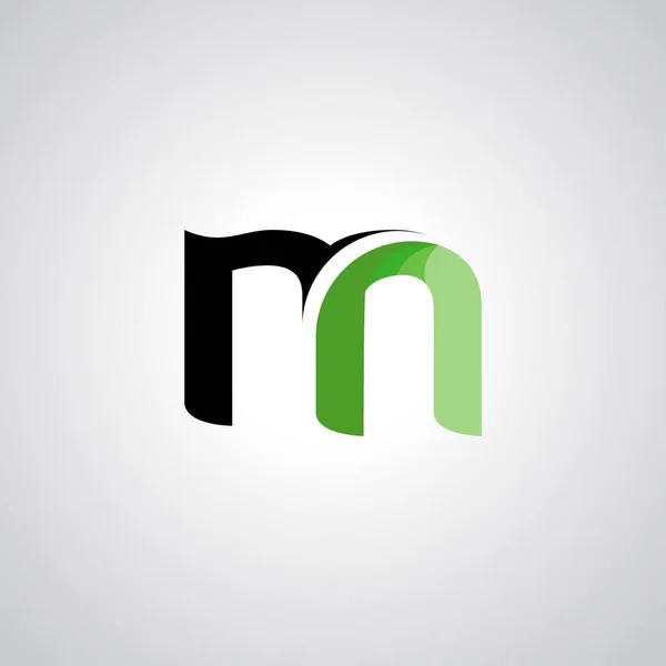 Multicolor logotyp m logo mall — Stock vektor