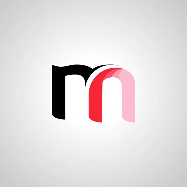 Multicolor logo m logo template — Stock Vector