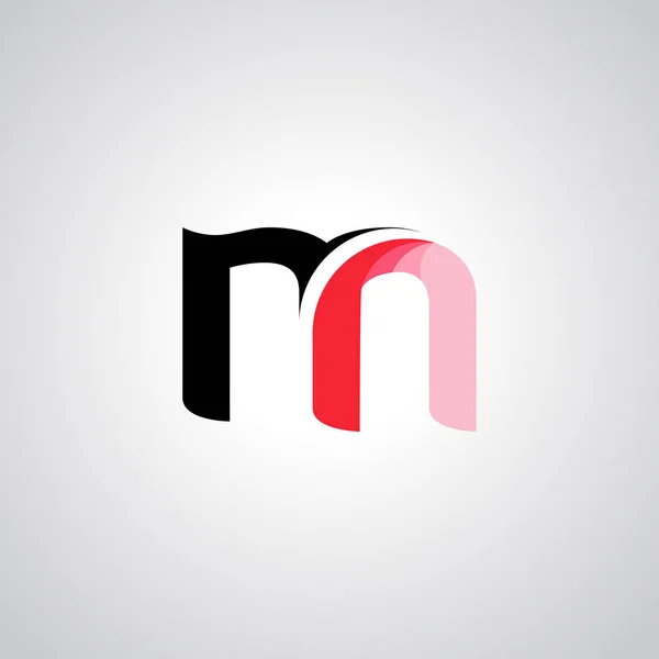 Plantilla logo m logo multicolor — Vector de stock