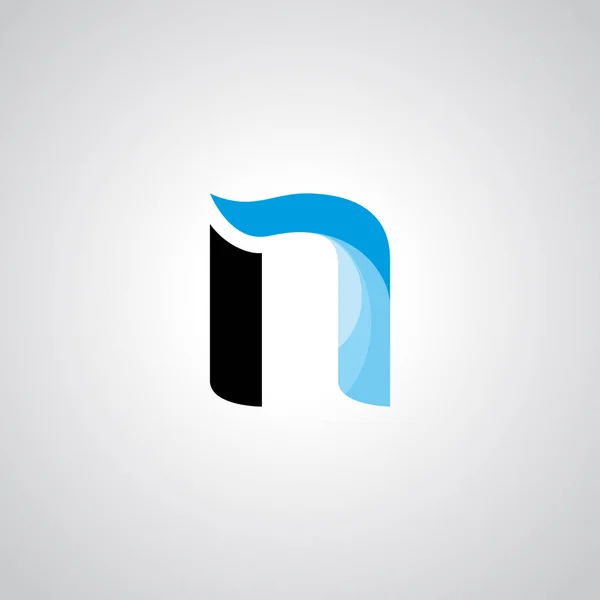 Многоцветный шаблон логотипа n — стоковый вектор