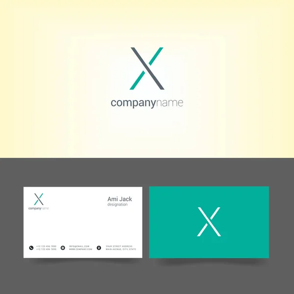 Design de l'entreprise avec logo — Image vectorielle