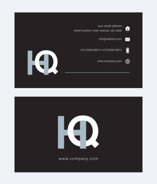 şirket logosu ile ortak harfler Hq