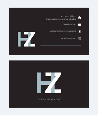 ortak harfler Hz ile kurumsal logo