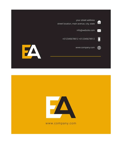 Корпоративный логотип с совместными буквами AB — стоковый вектор