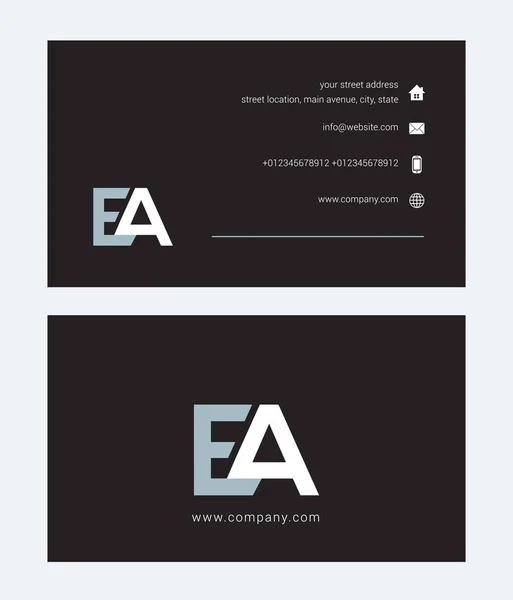 Logotipo corporativo con letras conjuntas AB — Vector de stock