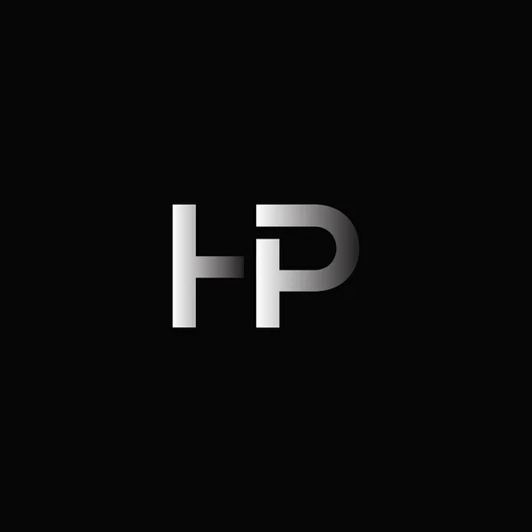 Logotipo corporativo con letras conjuntas Hp — Vector de stock