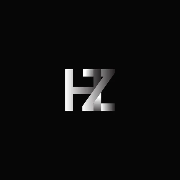 Logotipo corporativo con letras conjuntas Hz — Vector de stock