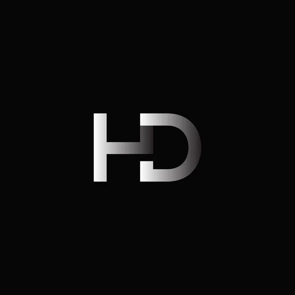 Корпоративний логотип зі спільними літерами Hd — стоковий вектор