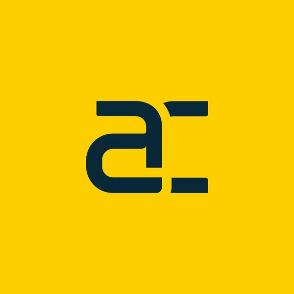 Logotipo conectado con letras AC — Vector de stock