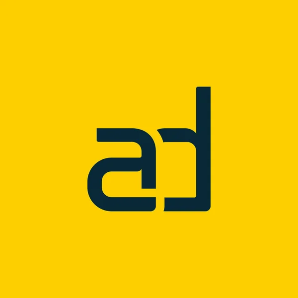 Logo połączone z litery Ad — Wektor stockowy