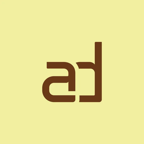 Логотип с буквами AD — стоковый вектор