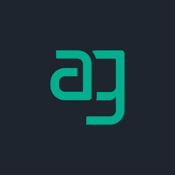 Verbonden logo met brieven Ag — Stockvector