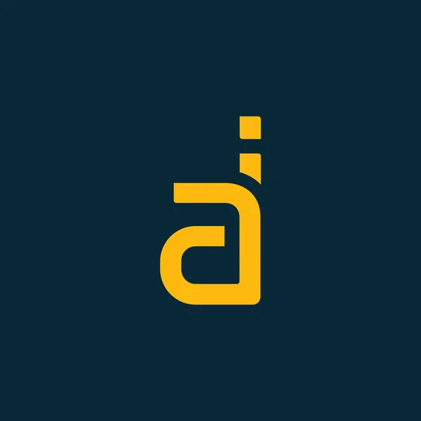 Verbonden logo met brieven Ai — Stockvector