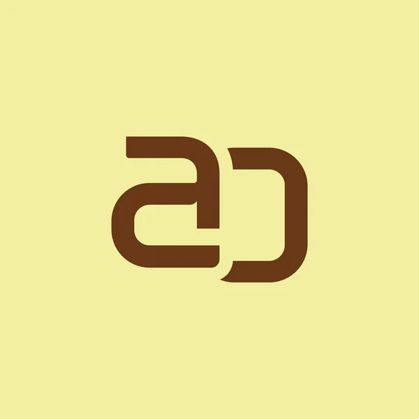 Логотип с буквами AO — стоковый вектор