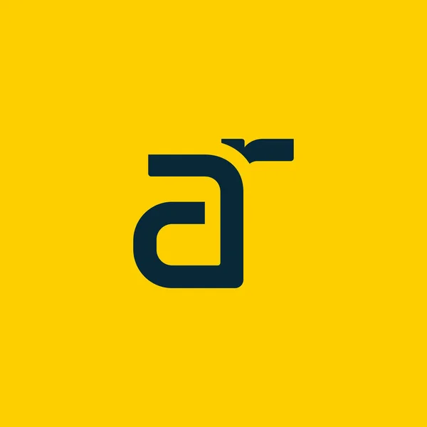 Logo conectado con letras AR — Vector de stock