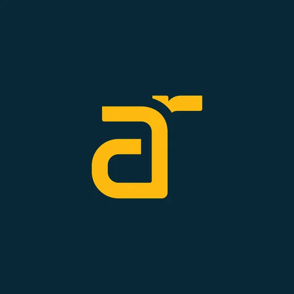 Anslutna logotyp med bokstäver Ar — Stock vektor