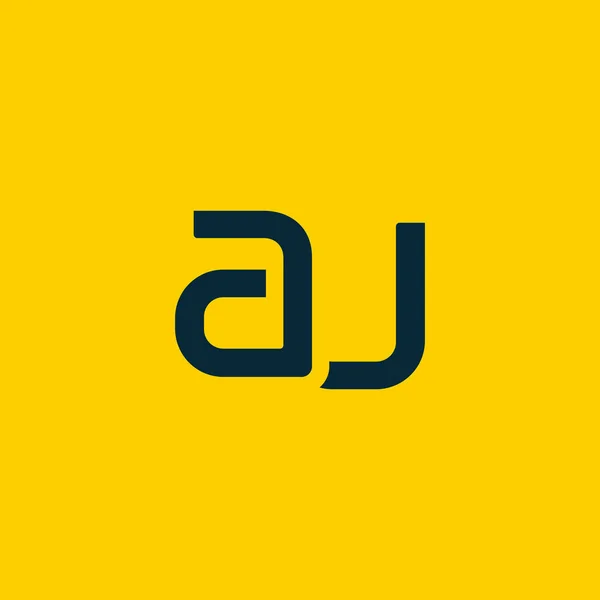Anslutna logotyp med bokstäver Au — Stock vektor