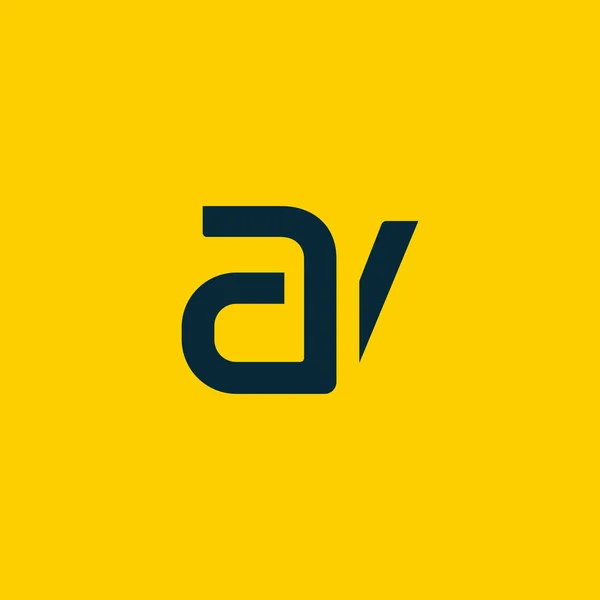 Logo połączone z listów Av — Wektor stockowy