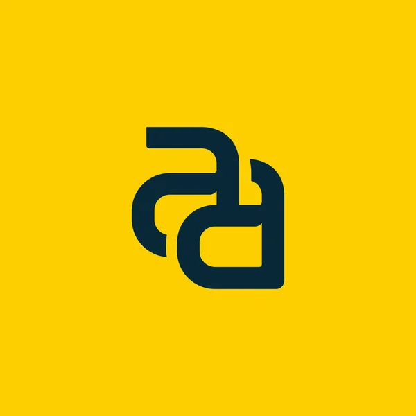 Logo harfleri Aa ile bağlı — Stok Vektör