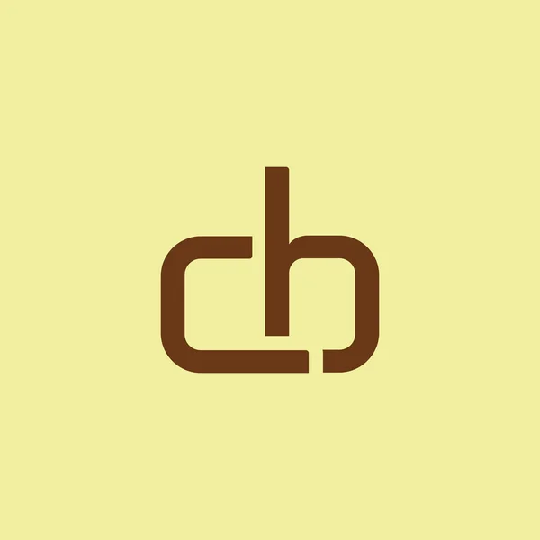 A levelek Cb csatlakoztatott logó — Stock Vector