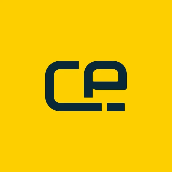 Připojené logo s písmeny Ce — Stockový vektor