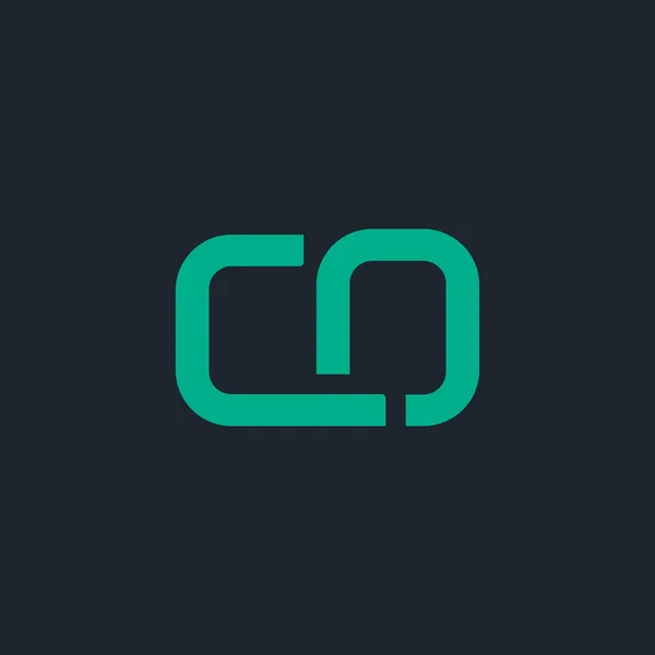 Logotipo conectado con letras CO — Vector de stock