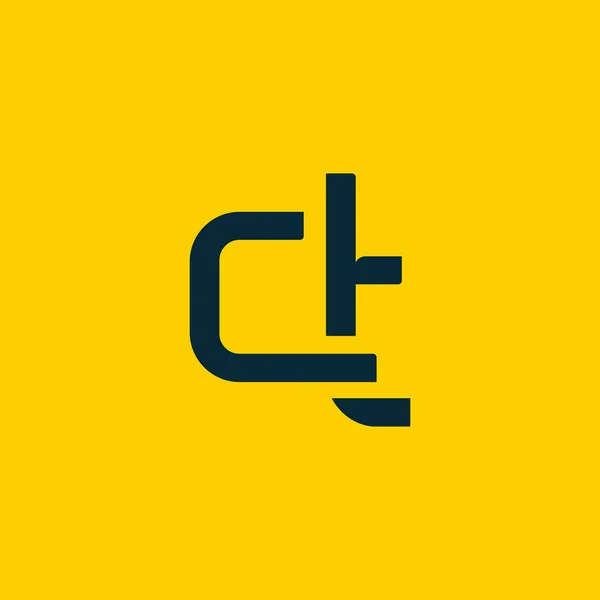 Připojení logo s písmeny Ct — Stockový vektor
