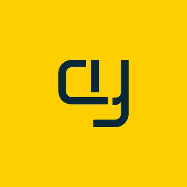 Logotipo conectado con letras CY — Archivo Imágenes Vectoriales