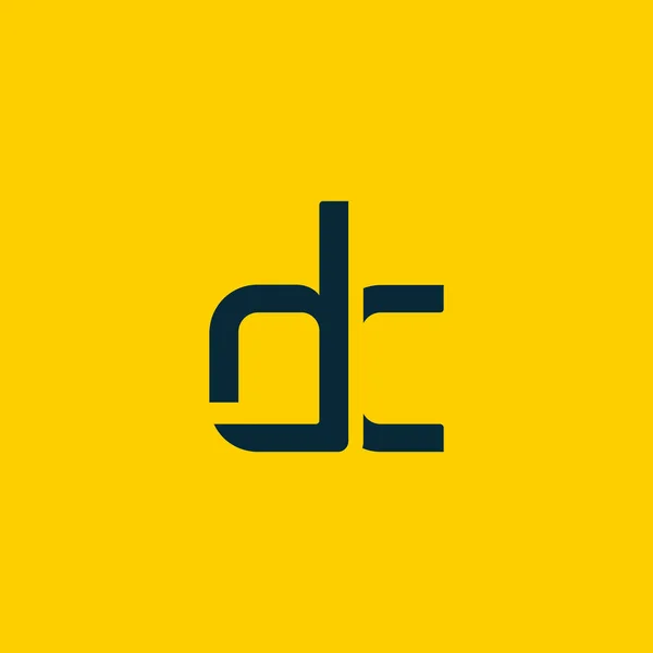 Logotipo conectado con letras DC — Vector de stock