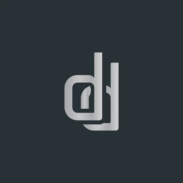 Dd harflerle bağlı logosu — Stok Vektör