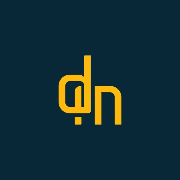 Připojené logo s písmeny Dm — Stockový vektor