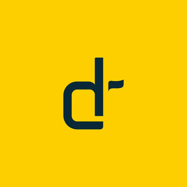 Logotipo conectado com letras DR — Vetor de Stock