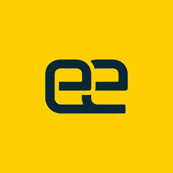 Logo conectado con letras EE — Vector de stock