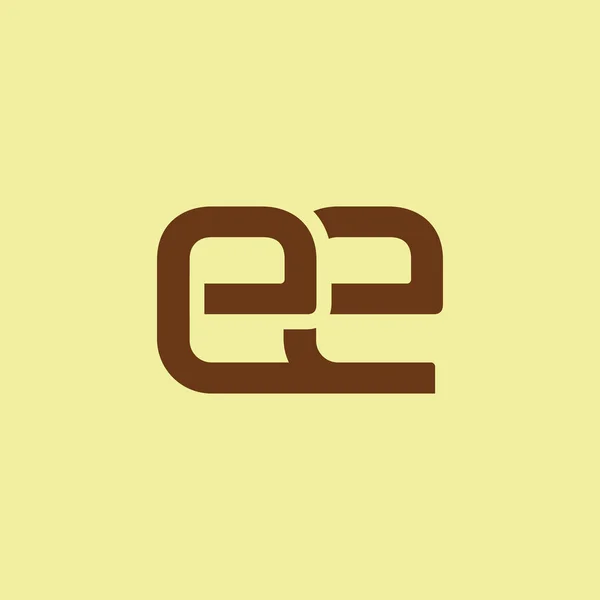 Logo connecté avec lettres EE — Image vectorielle